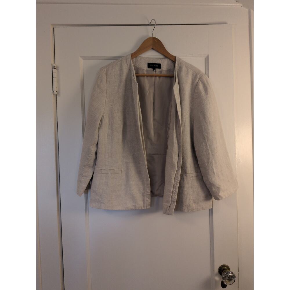 Talbots linen Blazer size 20